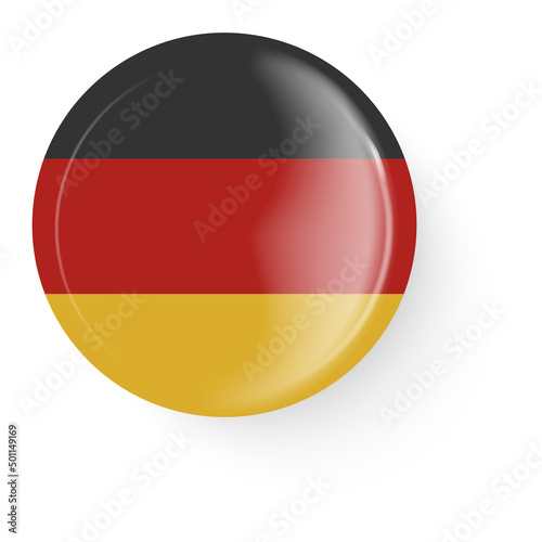 Round flag of Germany. Pin button. Pin brooch icon, sticker. Free Download Round flag of Germany. Pin button. Pin brooch icon, sticker. - GFXLoad