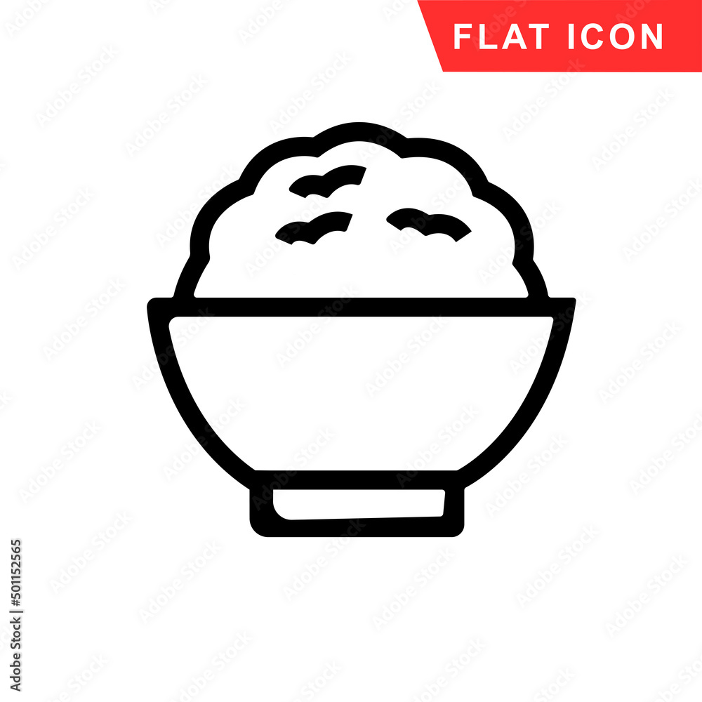 Rice Icon vector. Simple rice flat symbol. Rice icon Eps10. Rice icons graphic design vector symbols on white background. Rice Icon vector. Simple rice flat symbol. Rice icon Eps10. Rice icons graphic design vector symbols on white background.