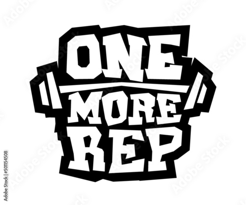 One more rep. Motivational text.