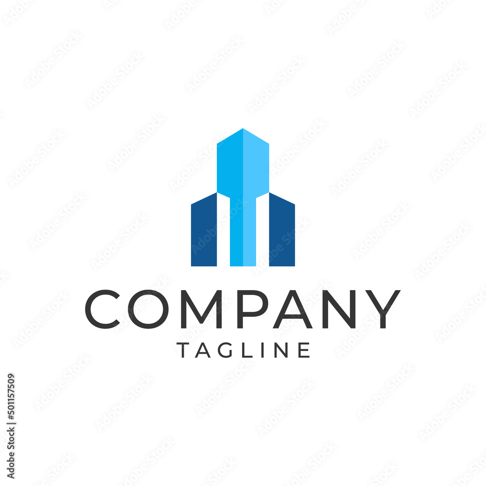 Building, Real Estate Industry logo icon vector illustration