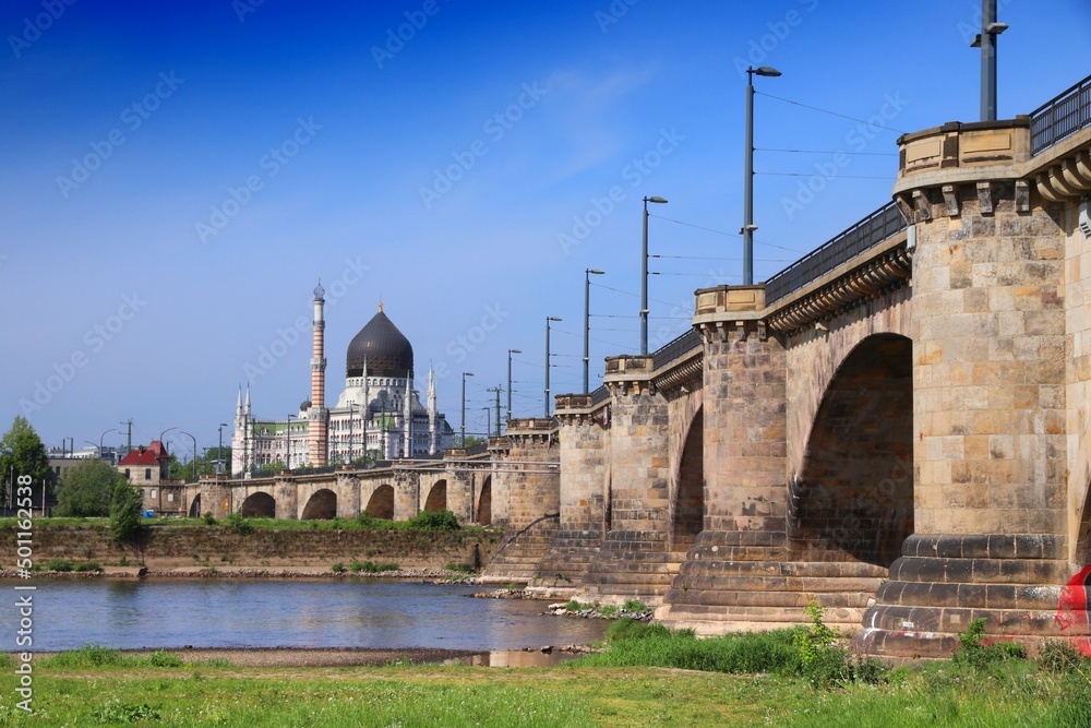 Marien Bridge (Marienbrucke) in Dresden