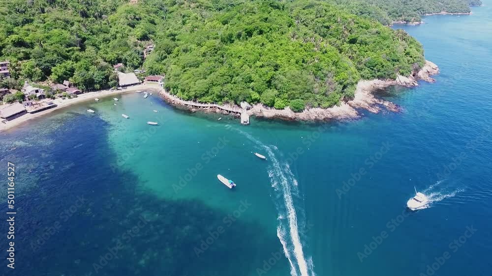 Hermosa playa en Puerto Vallarta, Mexico