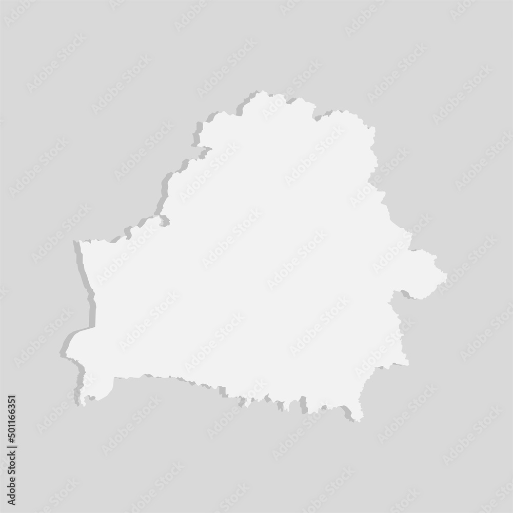 Vector map Belarus, template Europe outline country