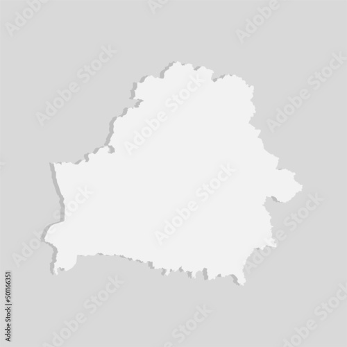 Vector map Belarus, template Europe outline country