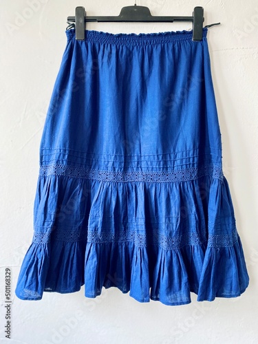 Skirt isolated blue vintage boho  © jeepbabes