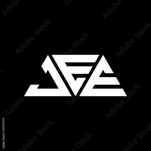 JEE triangle letter logo design with triangle shape. JEE triangle logo design monogram. JEE triangle vector logo template with JEd color. JEE triangular logo Simple, Elegant, and Luxurious Logo...