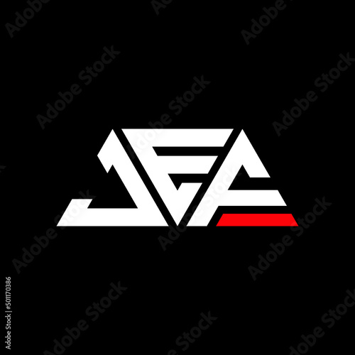 JEF triangle letter logo design with triangle shape. JEF triangle logo design monogram. JEF triangle vector logo template with JEd color. JEF triangular logo Simple, Elegant, and Luxurious Logo...
