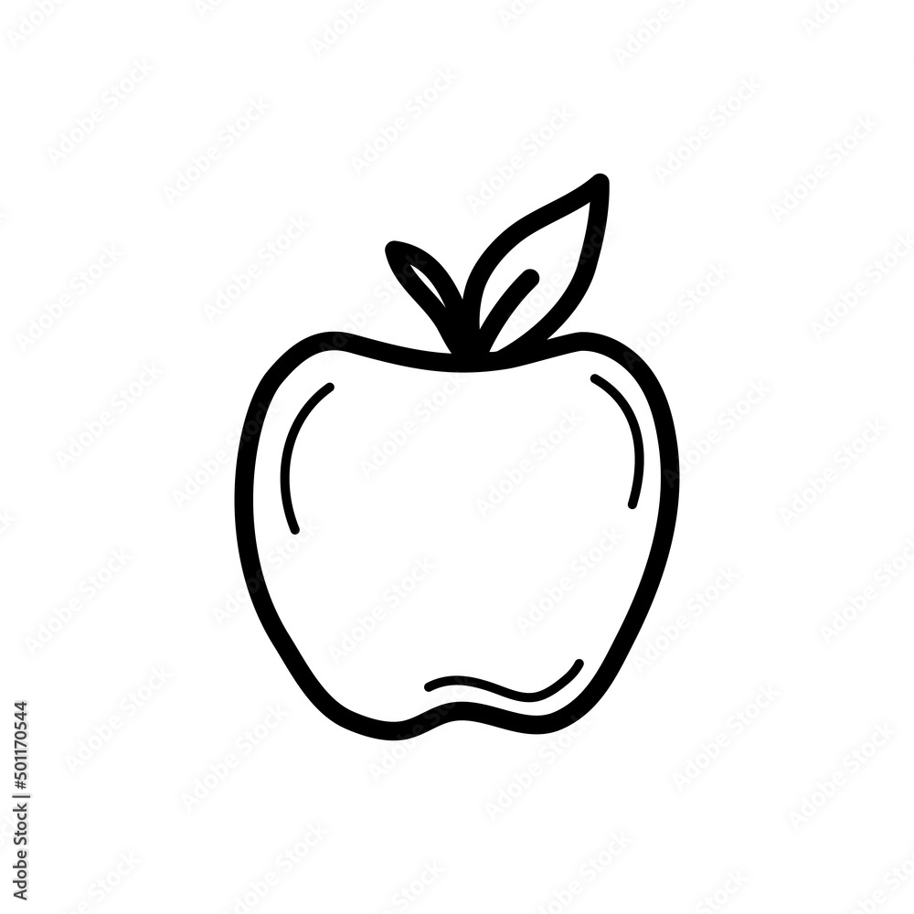 Sketch apple. Hand drawn doodle icon. Sign symbol. Vector. Sketch apple. Hand drawn doodle icon. Sign symbol. Vector.