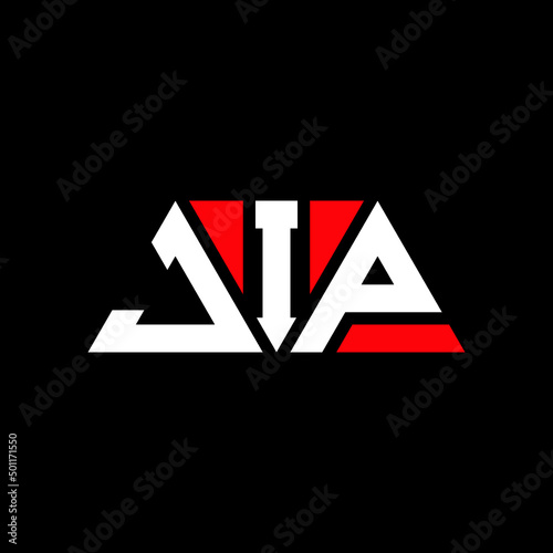 JIP tJIangle letter logo design with tJIangle shape. JIP tJIangle logo design monogram. JIP tJIangle vector logo template with red color. JIP tJIangular logo Simple, Elegant, and LuxuJIous Logo...