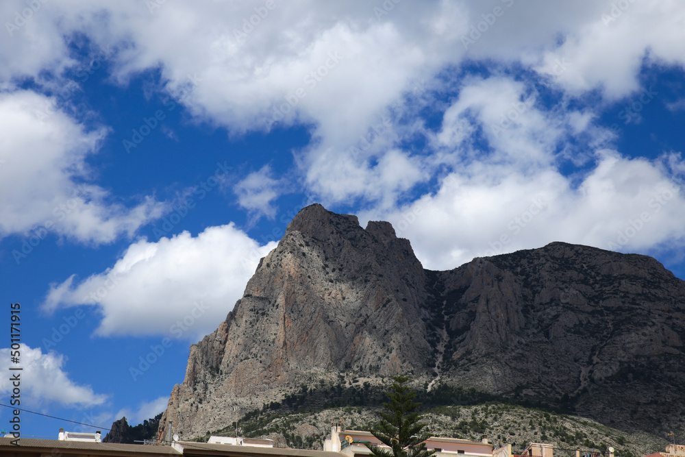 Wonderful view of the Puig Campana Mountain Wonderful view of the Puig Campana Mountain
