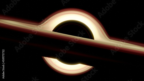 Schwarzes Loch Render