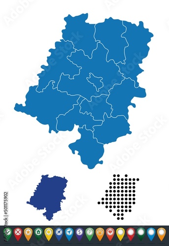 Set maps of Opole Voivodeship photo