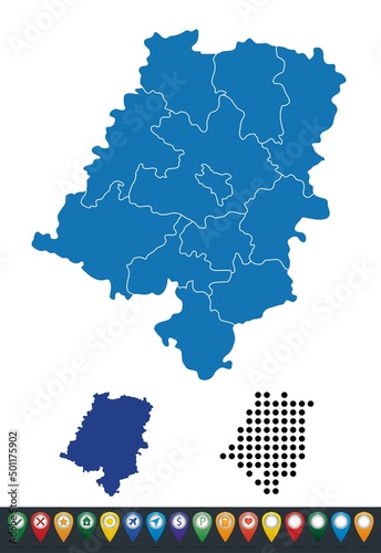 Set maps of Opole Voivodeship