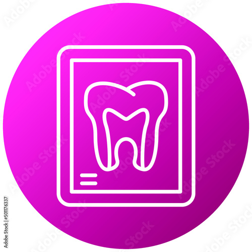 Vector Design Tooth Xray Icon Style