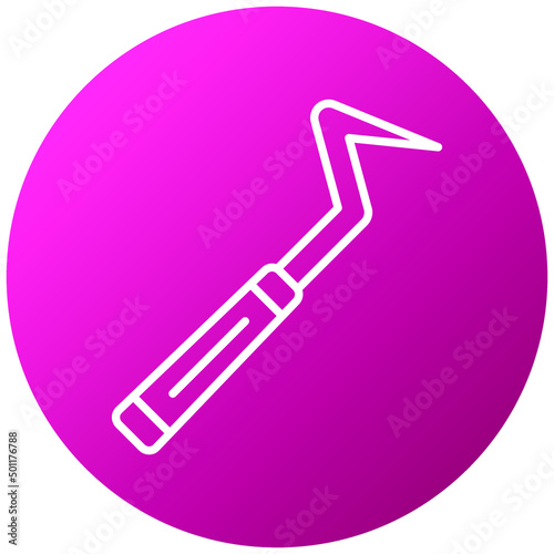 Vector Design Dental Probe Icon Style