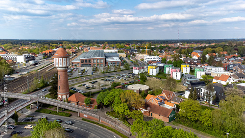 Wasserturm Lingen Emsland Luftaufnahme Drohne Stadt