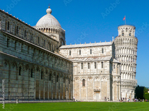 Leaning Tower of Pisa and Cathedral  Italy
