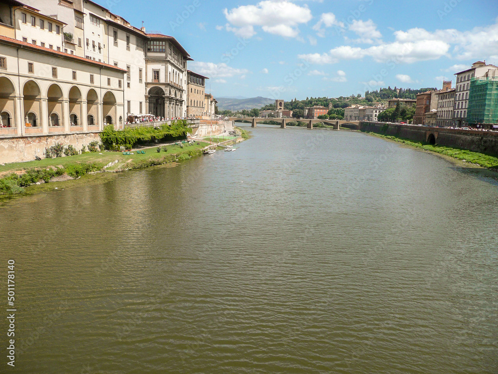 Fototapeta premium FLORENCE in Italy with the great dome of the Cathedral called Duomo di Firenze