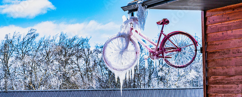 bicycle frozen in timeB