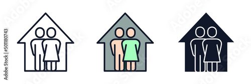 foster care icon symbol template for graphic and web design collection logo vector illustration