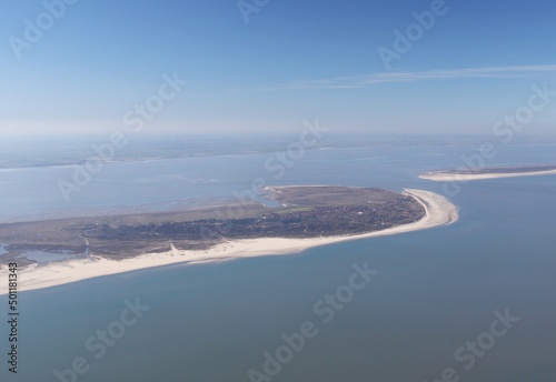 Aerial View - Island of Langeoog – North Sea – Germany