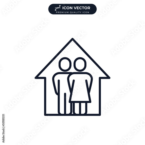 foster care icon symbol template for graphic and web design collection logo vector illustration