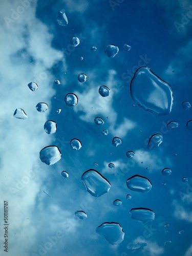 Blue Sky Clouds and Rain