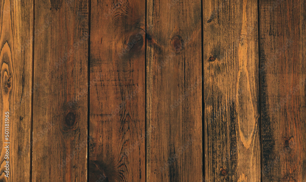Naklejka premium Textured wooden brown backgroun.
