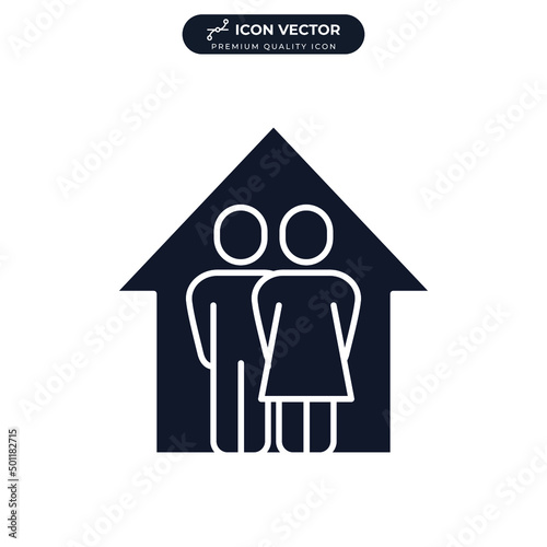 foster care icon symbol template for graphic and web design collection logo vector illustration