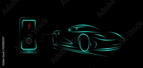 Sportcar electric charging station