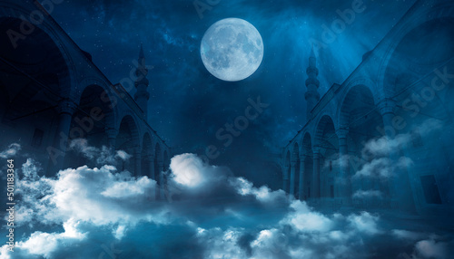 Fotografie Fantasy street landscape