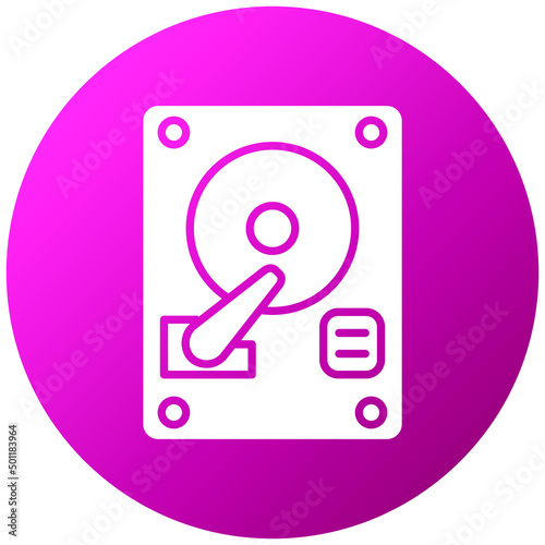 Vector Design Hard Disk Icon Style