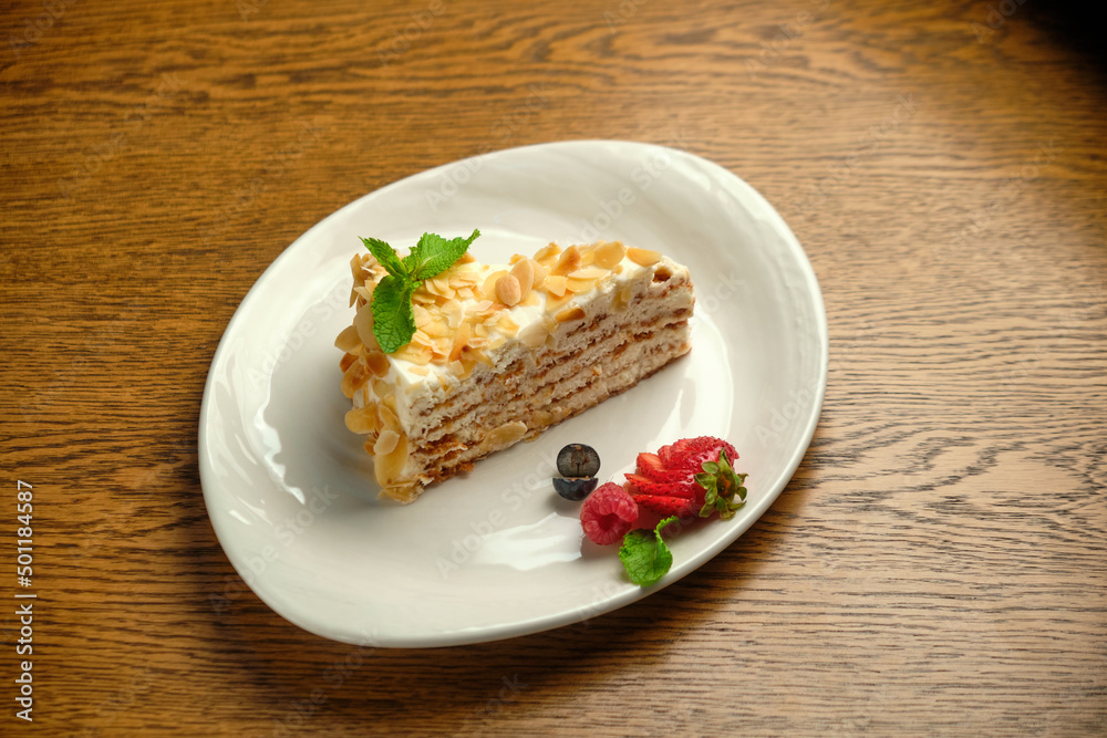 Layer cake with Napoleon cream Layer cake with Napoleon cream