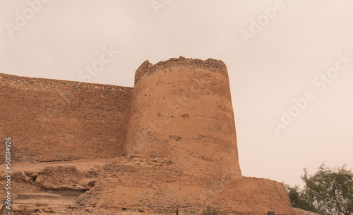 aquatic Saudi Arabia old town -  Tarout Castle - made from stone photo