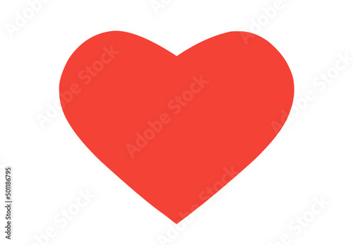 vector illustration of red heart isolated on white background Free Download vector illustration of red heart isolated on white background - GFXLoad
