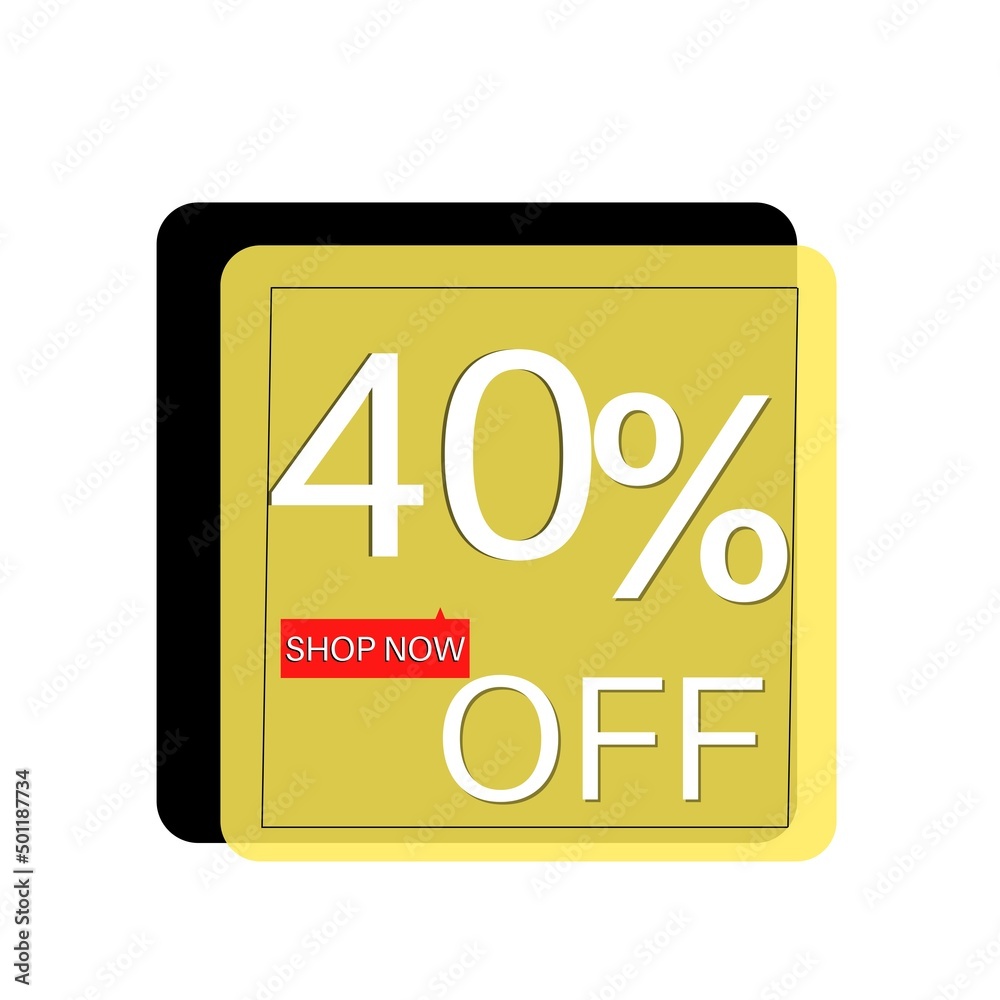 40% off Yellow shop now design Black discount 