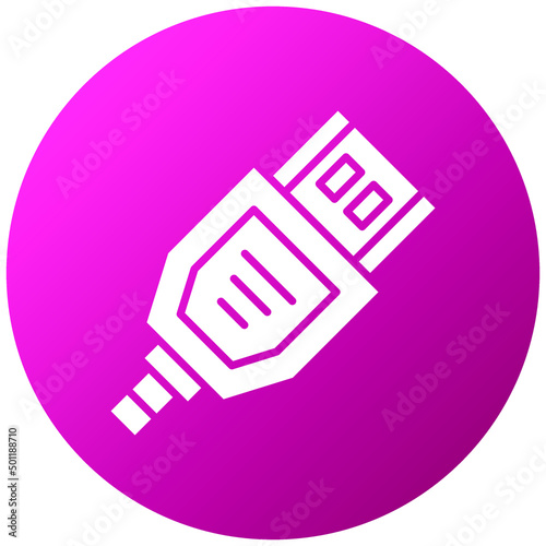 Vector Design Hdmi Cable Icon Style