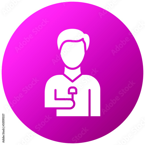 Vector Design Male Journalist Icon Style