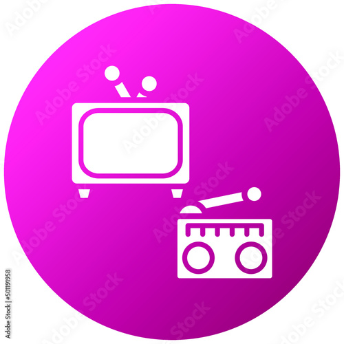Vector Design Mass Media Icon Style