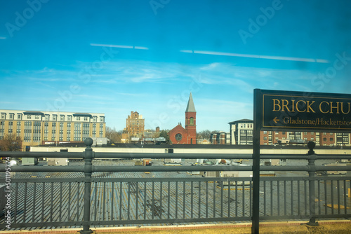 view from the train : Brick Church New Jersey photo