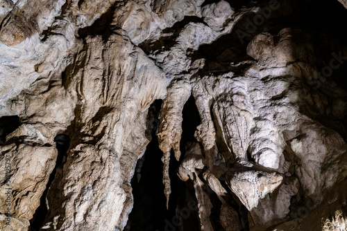 Limestone Stopic cave near Sirogojno on Zlatibor mountain in Serbia