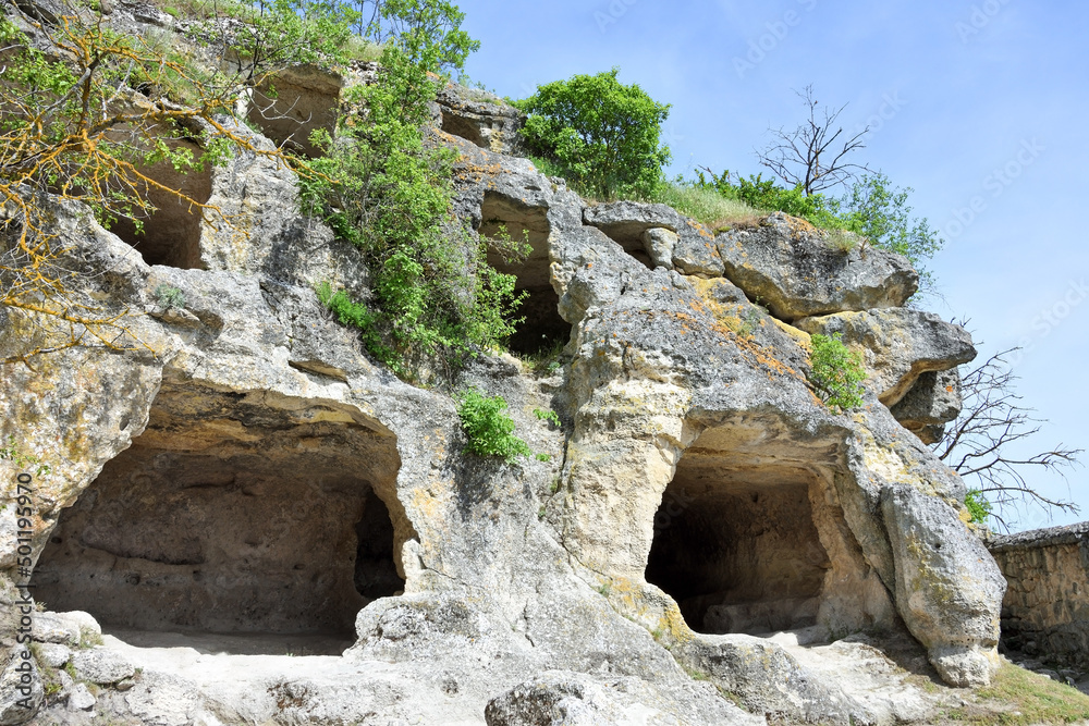 Cave town Chufut-Kale at Bakhchisarai, Crimea