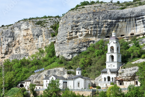 Orthodox temple in Bakhchisarai, Crimea (Bakhchisarai Holy Assumption Monastery) photo