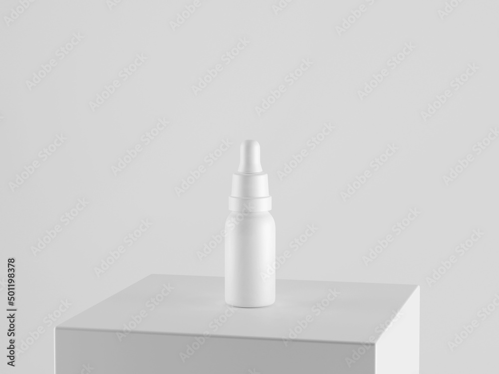 Cosmetic bottle mock-up. Minimal box 3d. Cosmetic bottle mock-up. Minimal box 3d.