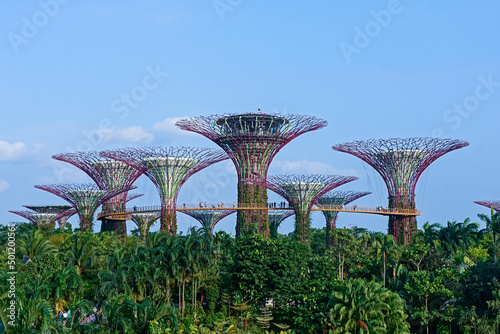 View over Gardens by the Bay in Singapore