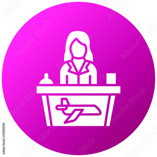 Vector Design Reception Icon Style