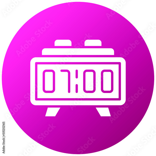 Vector Design Digital Clock Icon Style