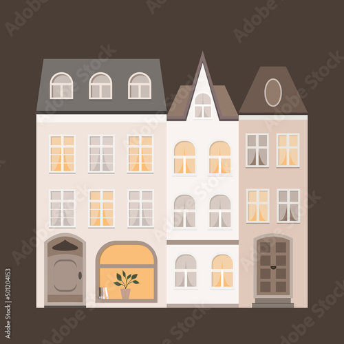Houses, vector, vector illustration, architecture illustrations