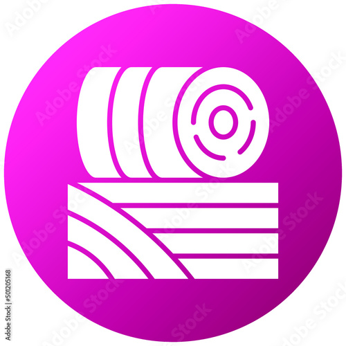 Vector Design Hay Bale Icon Style