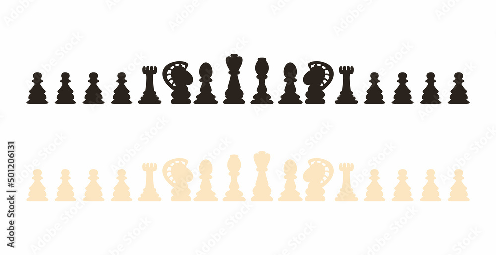  chess group simple cartoon  vector illustration 